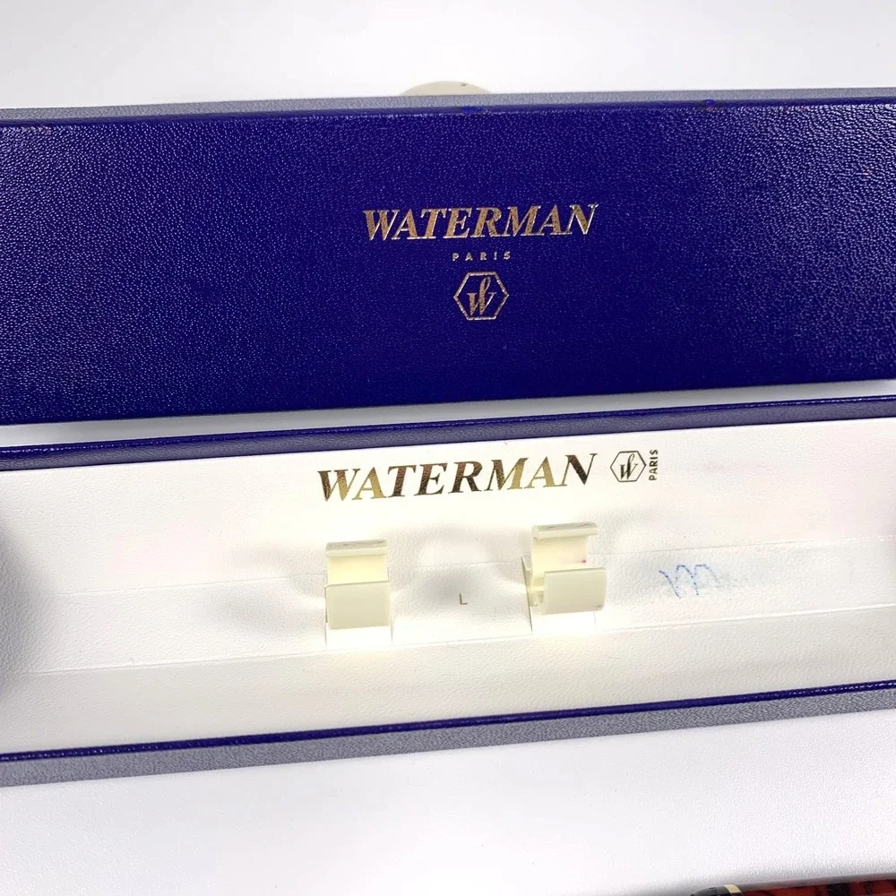 Waterman Phileas Red Marble Fountain Pen & Rollerball Set in Box - Ink & Manual